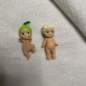 Adorable Green and White Kids Toy Figures